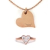 Heart Rosegold Set